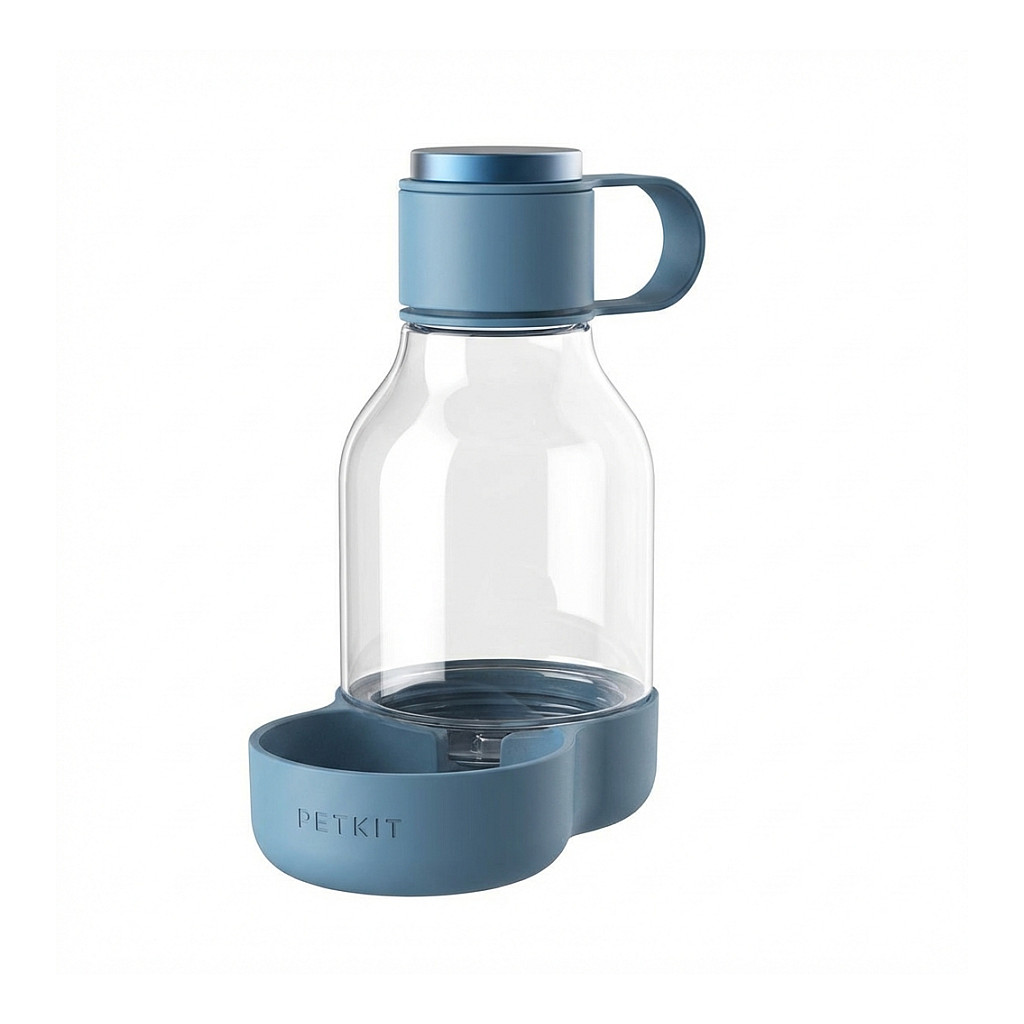 Asobu - Dog Bowl - Flasche aus Tritan mit Hundenapf 1,5 Liter Blau