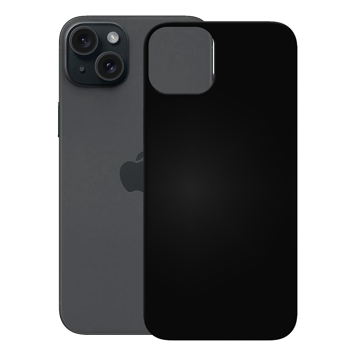 PEDEA Soft TPU Case fr iPhone 15 Plus, schwarz