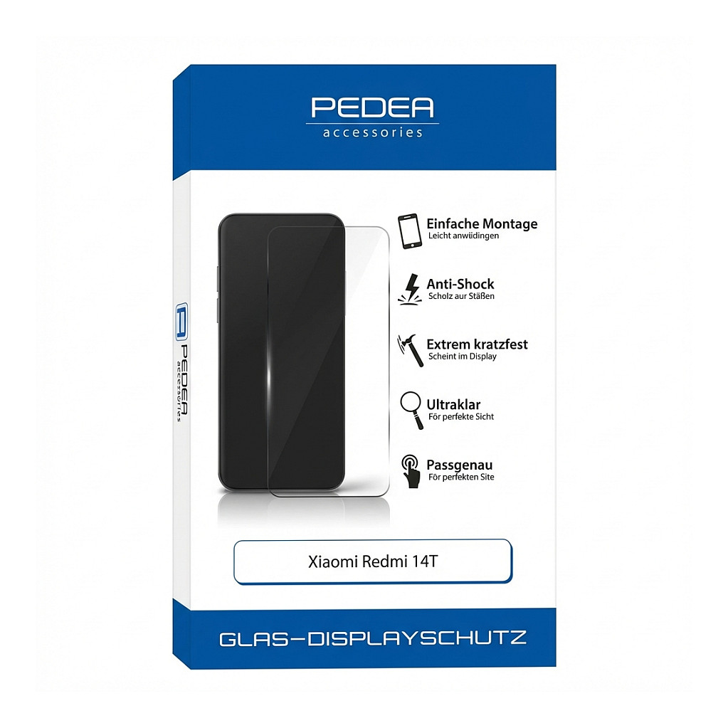 PEDEA Display-Schutzglas fr Xiaomi Redmi 14T Pro