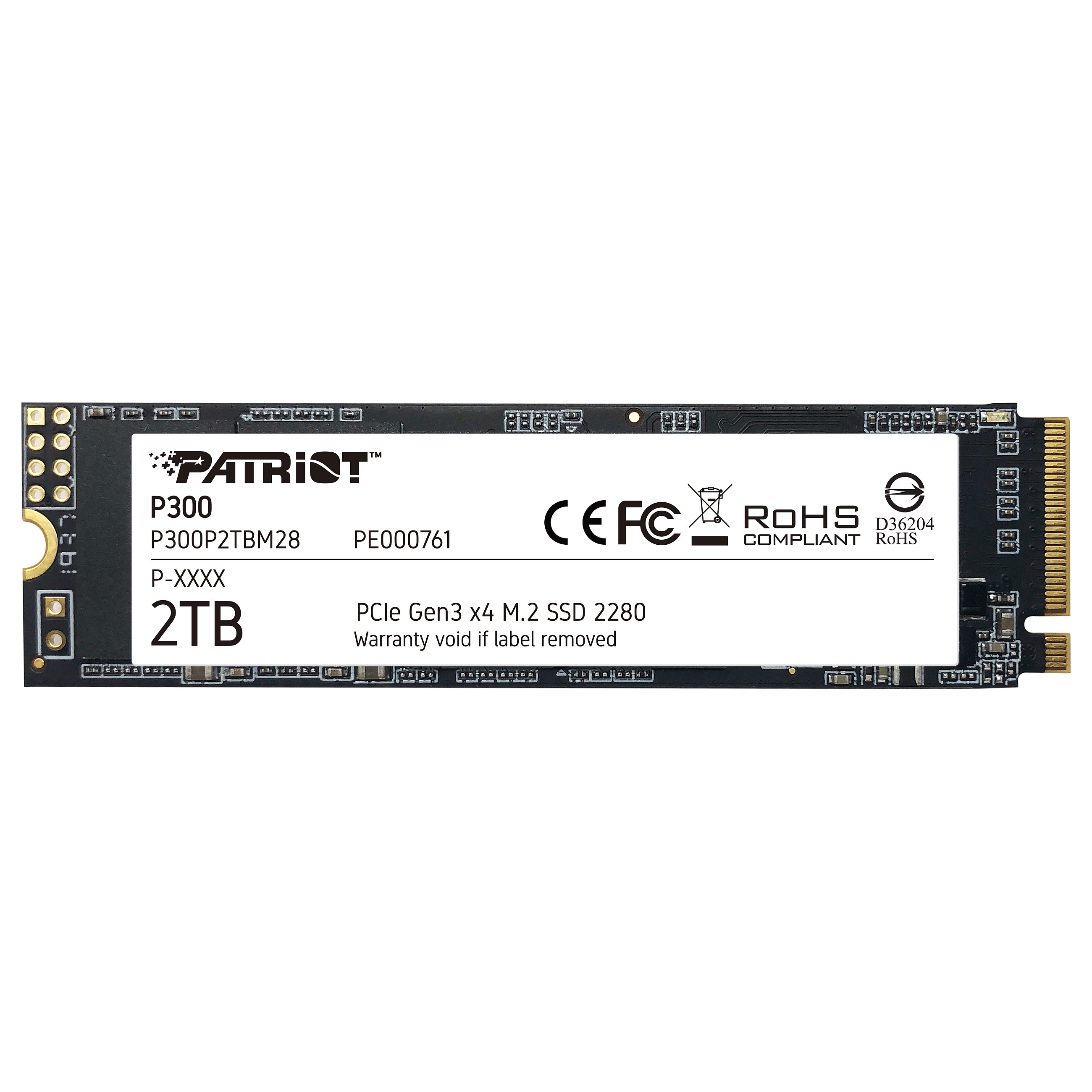 M.2 2TB Patriot P300 PCIe 3.0 2100/1650 PE761