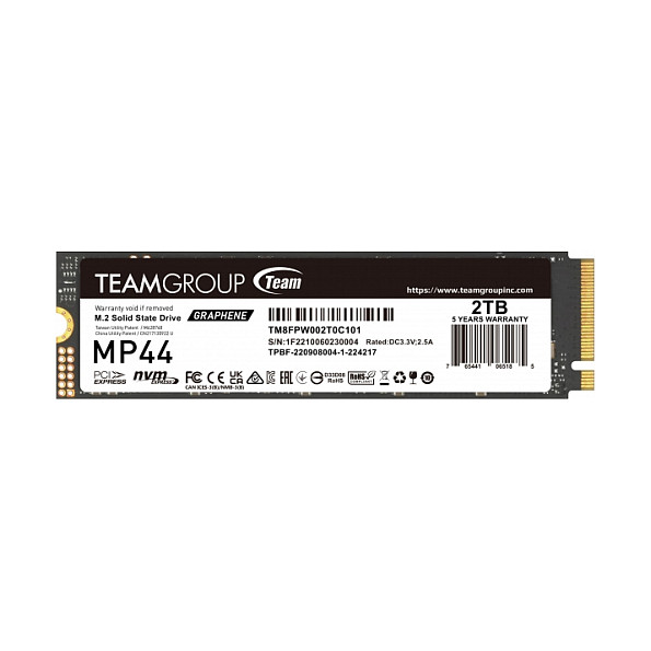 M.2 2TB Team Group MP44 (PCIe 4.0 x4, NVMe, M.2 2280)