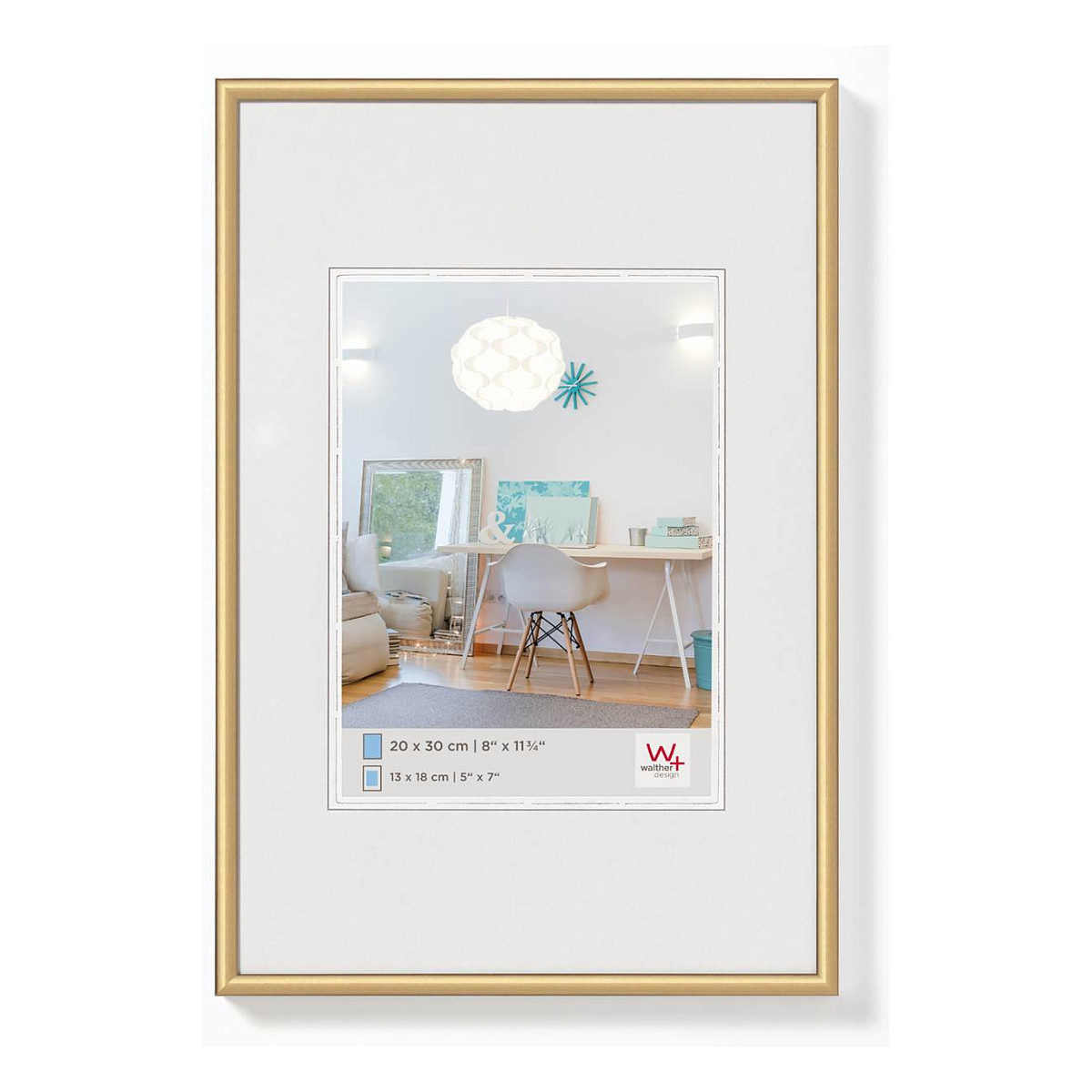 Walther New Lifestyle 18x24 Kunststoff gold KV824G