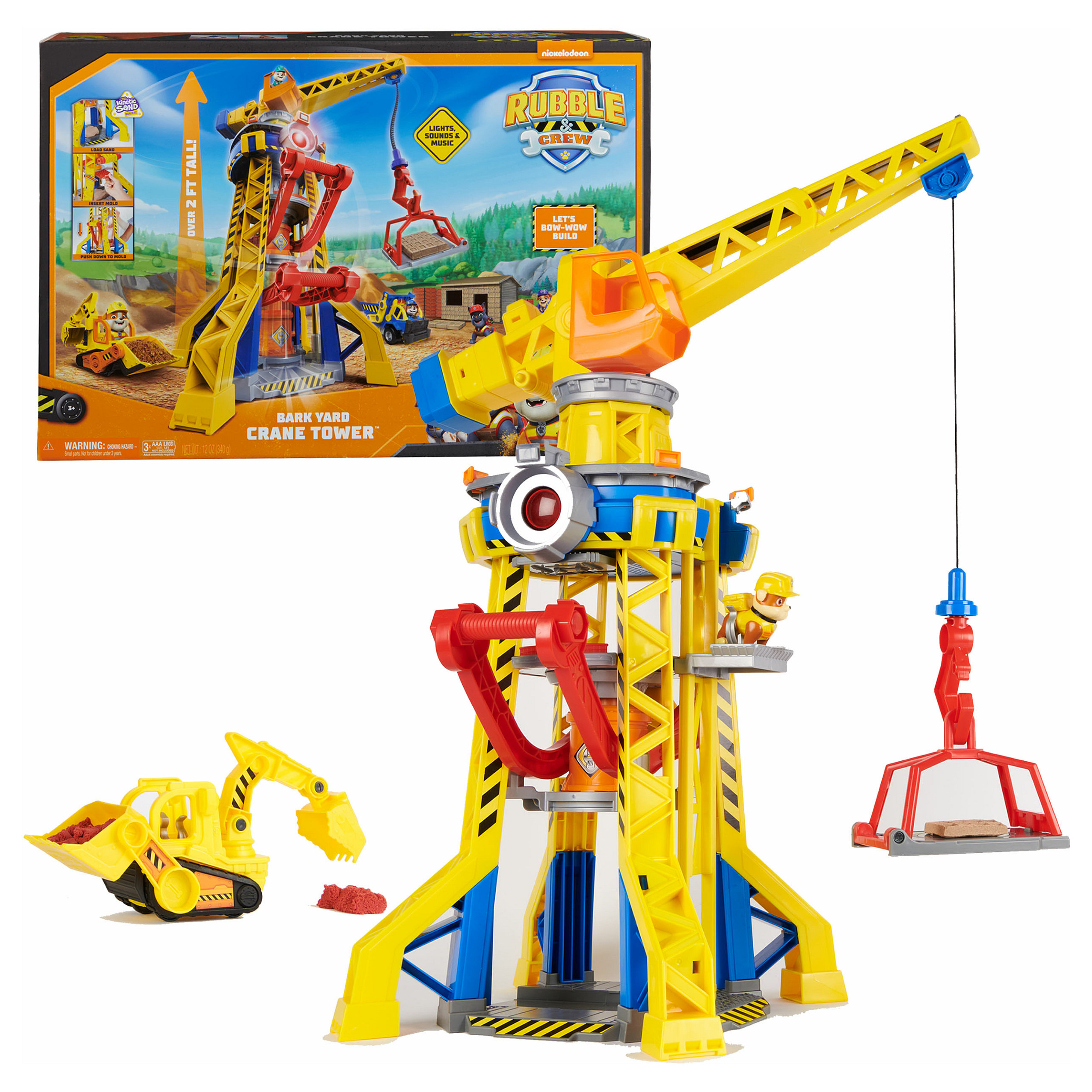 Spinmaster Rubble & Crew - Baupfoten Hof Kran-Spielset