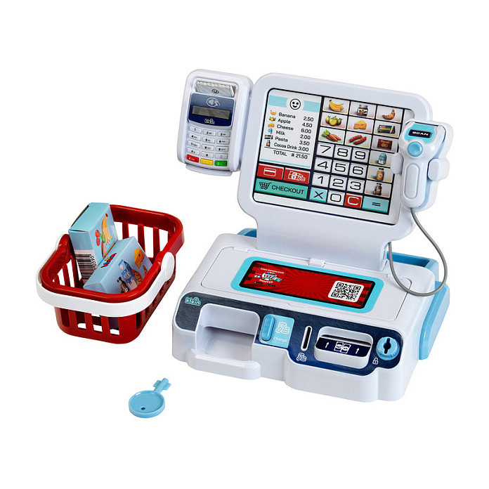 Theo Klein My Market Selbstbedienungskassenstation mit Licht und Sound