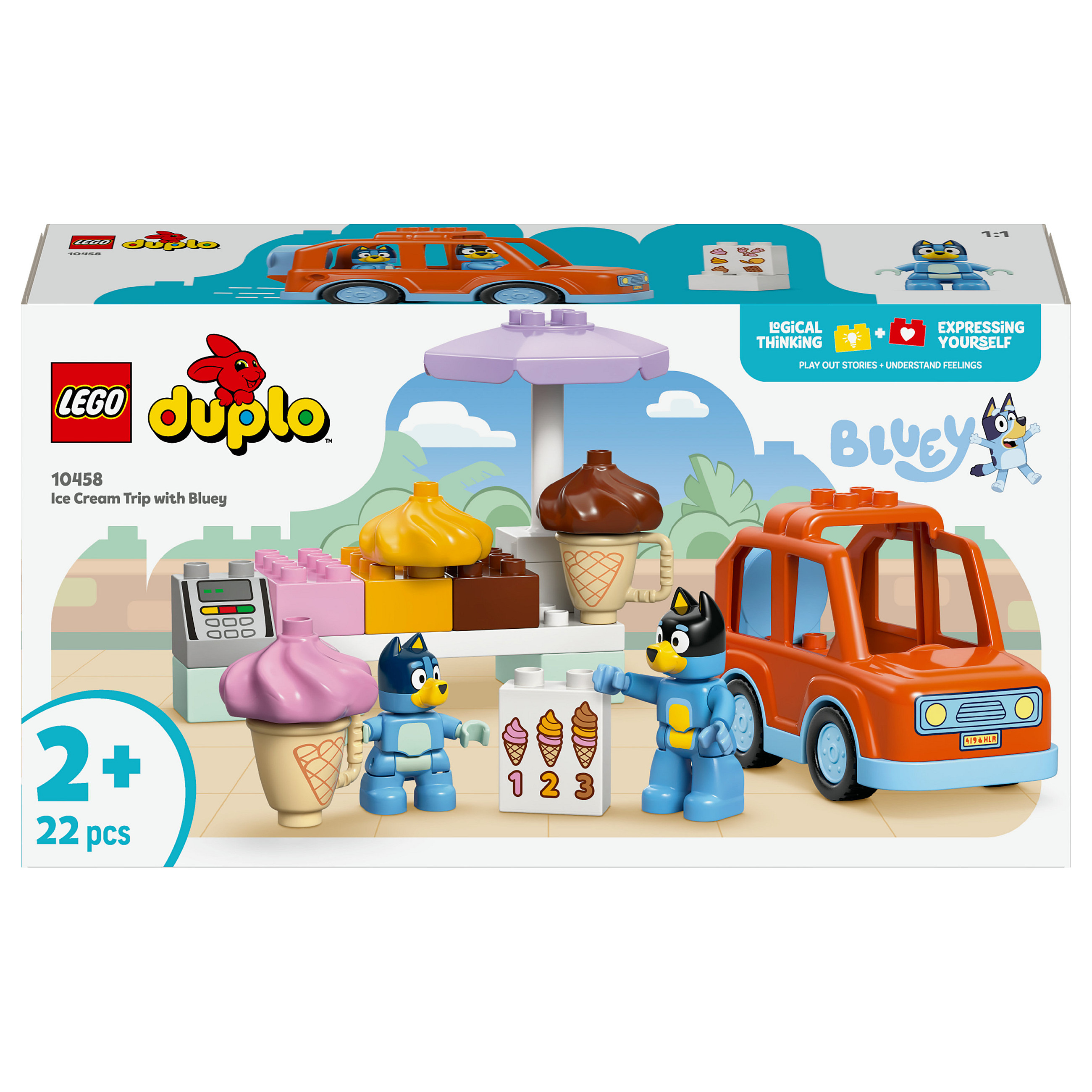 LEGO 10458 DUPLO Bluey Ausflug zur Eisdiele mit Bluey