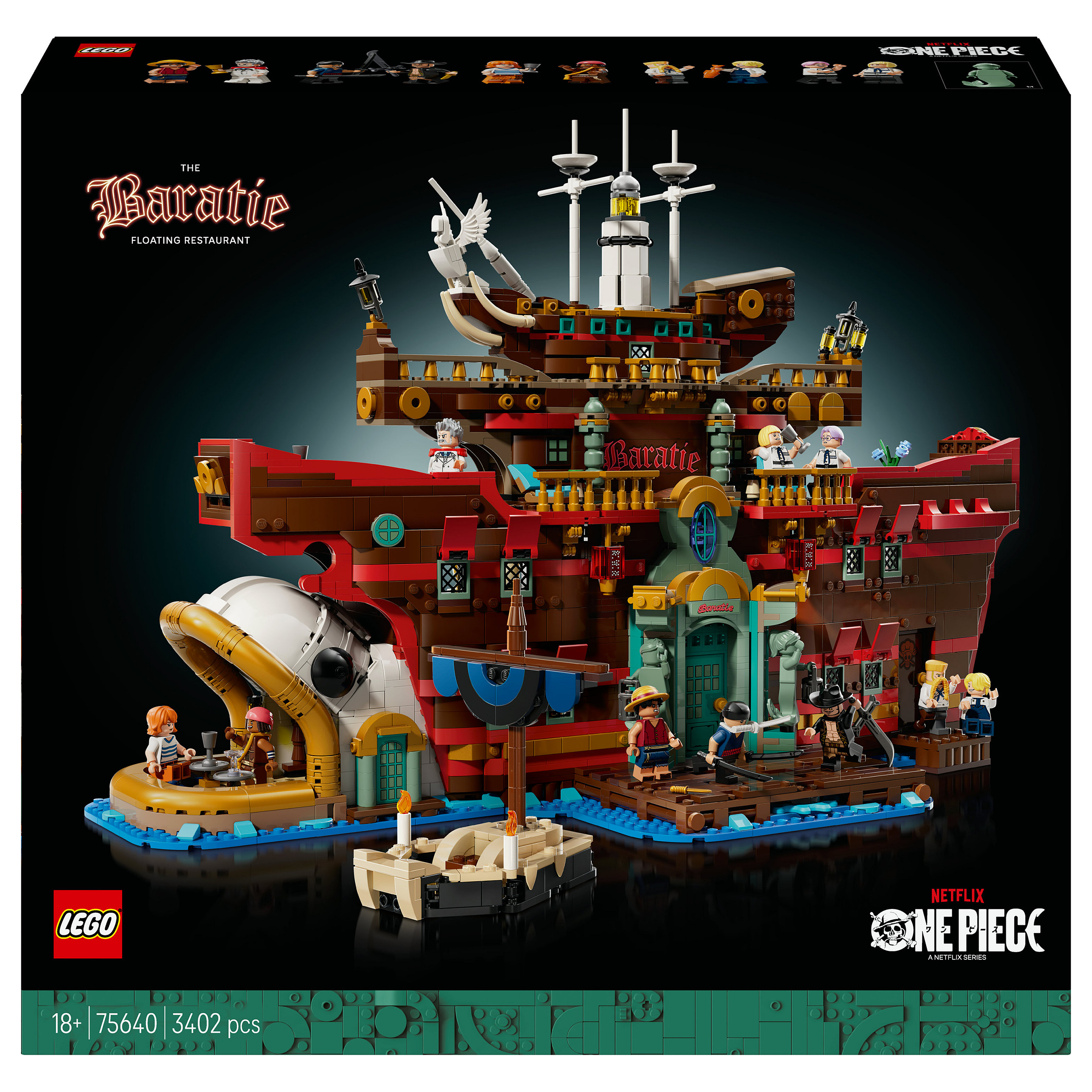 LEGO 75640 One Piece Barati, das Schwimmende Restaurant