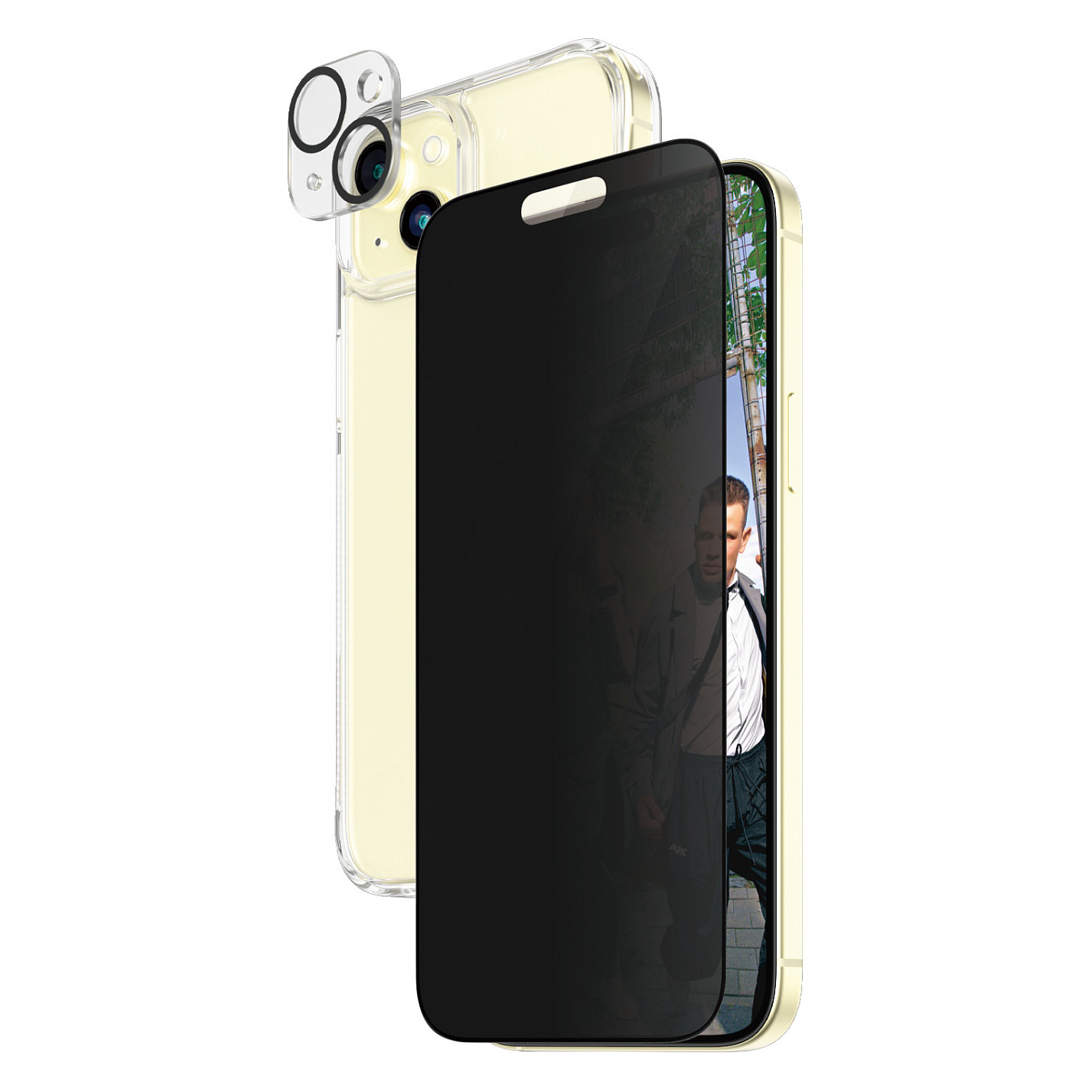 PanzerGlass 3-in-1-Privacy-Pack iPhone 15 Plus