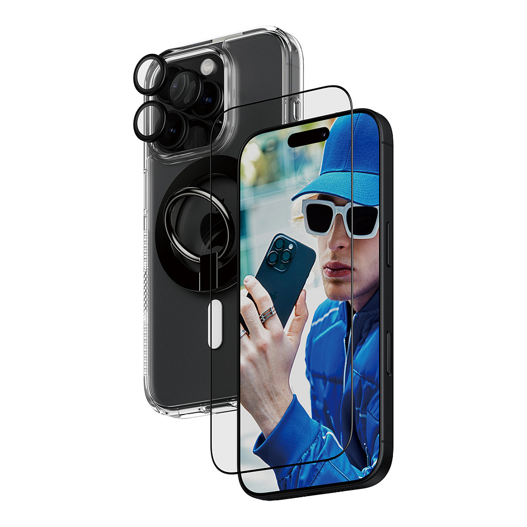 PanzerGlass® 4-in-1 Protection Schutzset für iPhone 16 Pro