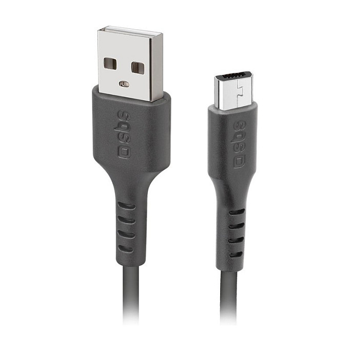SBS Lade-/Datenkabel USB 2.0 > Micro-USB schwarz 2,0m