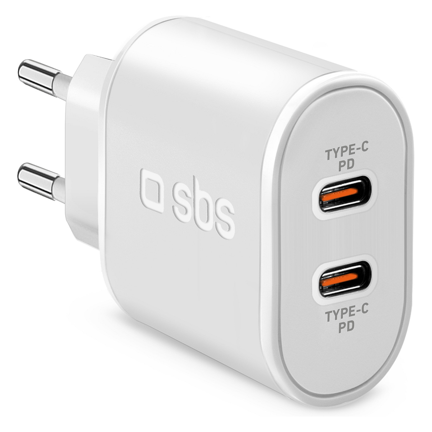 SBS Ladegert 2x USB-C PD 20W wei