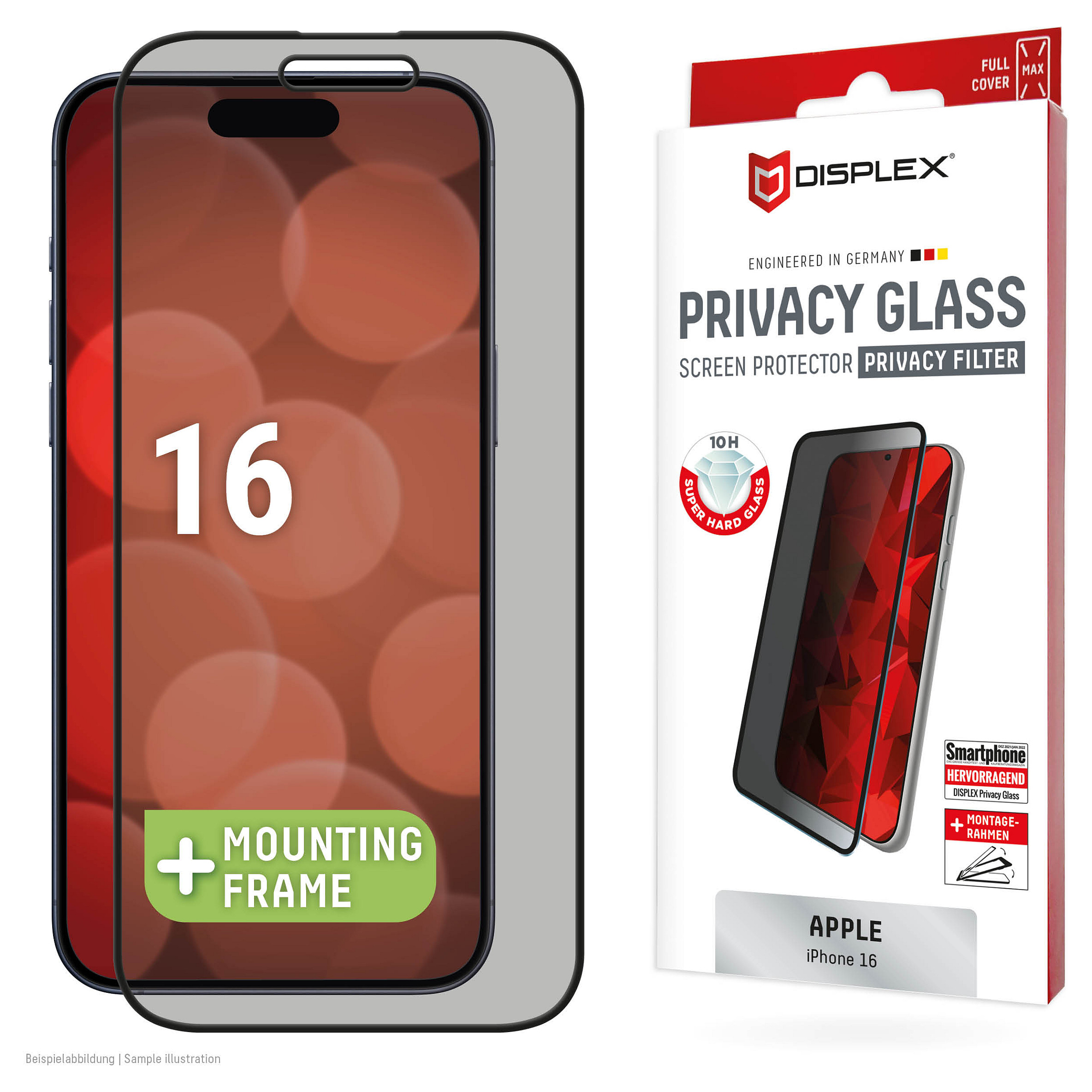 DISPLEX Privacy Glass FC iPhone 16