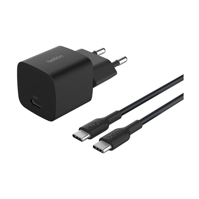 Belkin BOOST Charge 25W USB-C sw Lad.PD/PPS 1m K. WCA012kq1MBK-B6