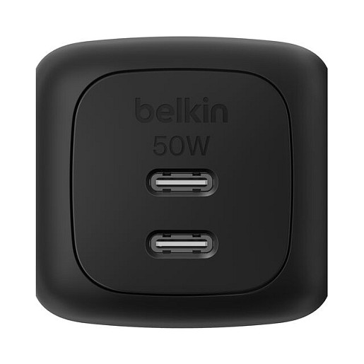 Belkin Ladegert Dual USB-C 50W PD + PPS ,schwarz WCH019kqBK