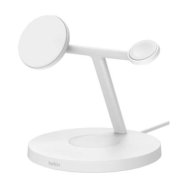 Belkin BoostCharge Pro 3-in-1 Qi2 Wireless Charging Station, white
