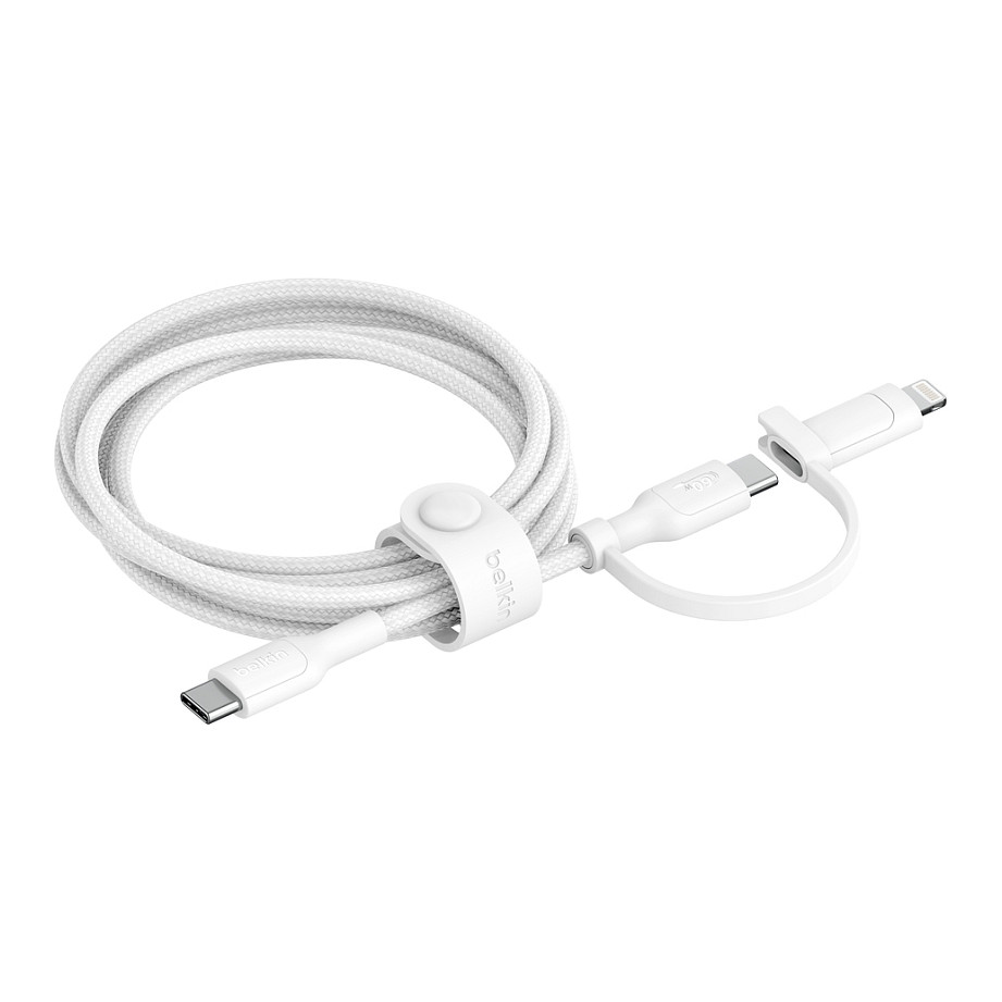 Belkin BOOST CHARGE 2-in-1 Kabel USB-C/Lig.1,5m ws.CAC003hq1.5MWH