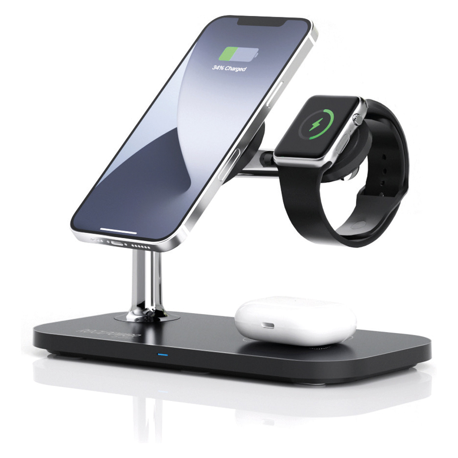 RealPower ChargeAir MAG Ladestation mit Magsafe schwarz