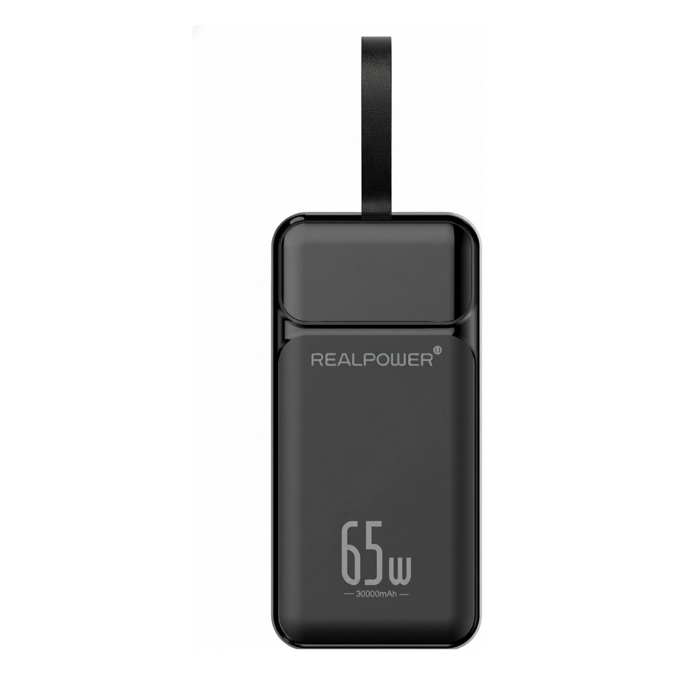 REALPOWER PB-27000 Pro,27.000mAh,65W,2x USB-A,2x USB-C,black