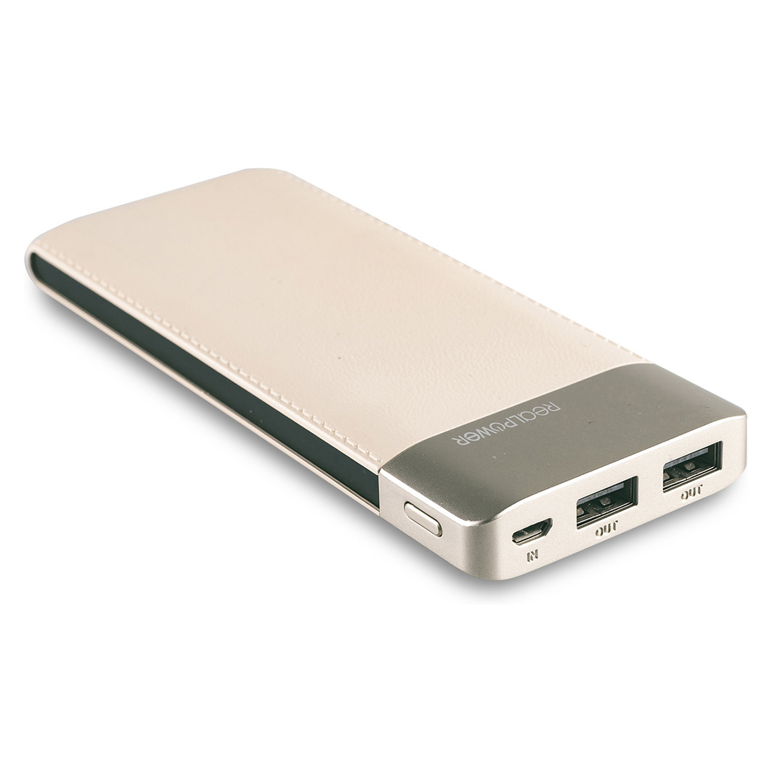 RealPower Powerbank PB-8000 Fashion Champagner 8.000mAh