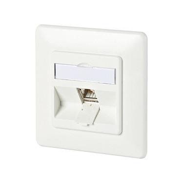 METZ CONNECT C6Amodul 1 Port 180 M UP-Dose reinweiss RAL9010