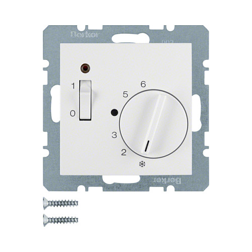 Berker 20308989 Raumtemperaturregler mit Öffner, Zentral stück,