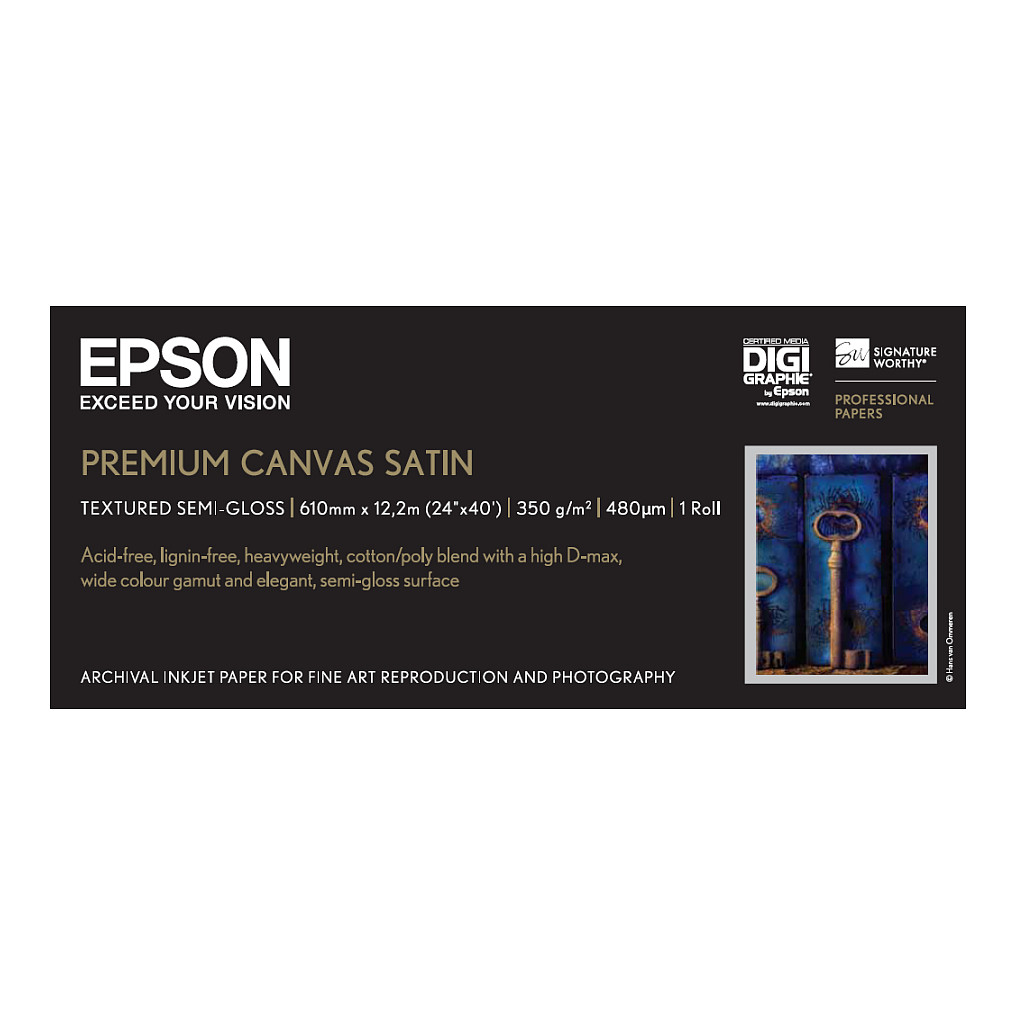 EPSON Premium Canvas Satin 60.96cm 24'', 12.2m, 350g/m