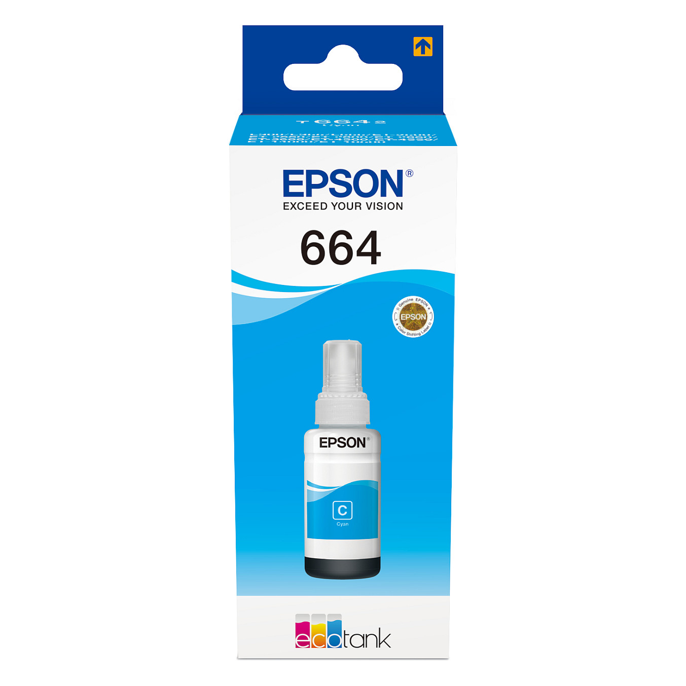 Epson Original T6642 Nachfülltinte cyan 6.500 Seiten 70ml (C13T664240)
