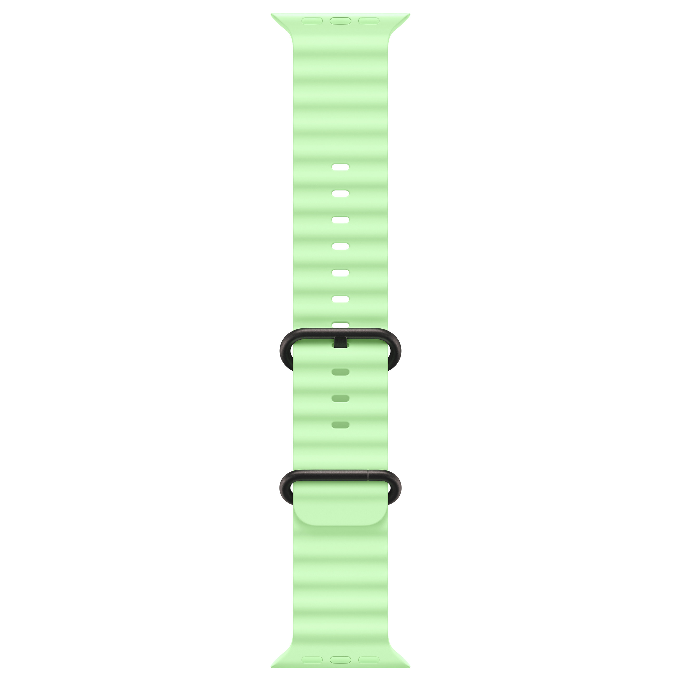 Ocean Armband, Neongrün, Gehäusefarbe Schwarz, 49mm, One Size