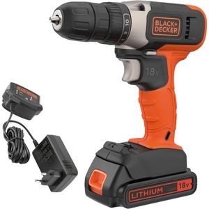 Black&Decker Akku-Bohrschrauber 18V 1.5Ah BCD001C1