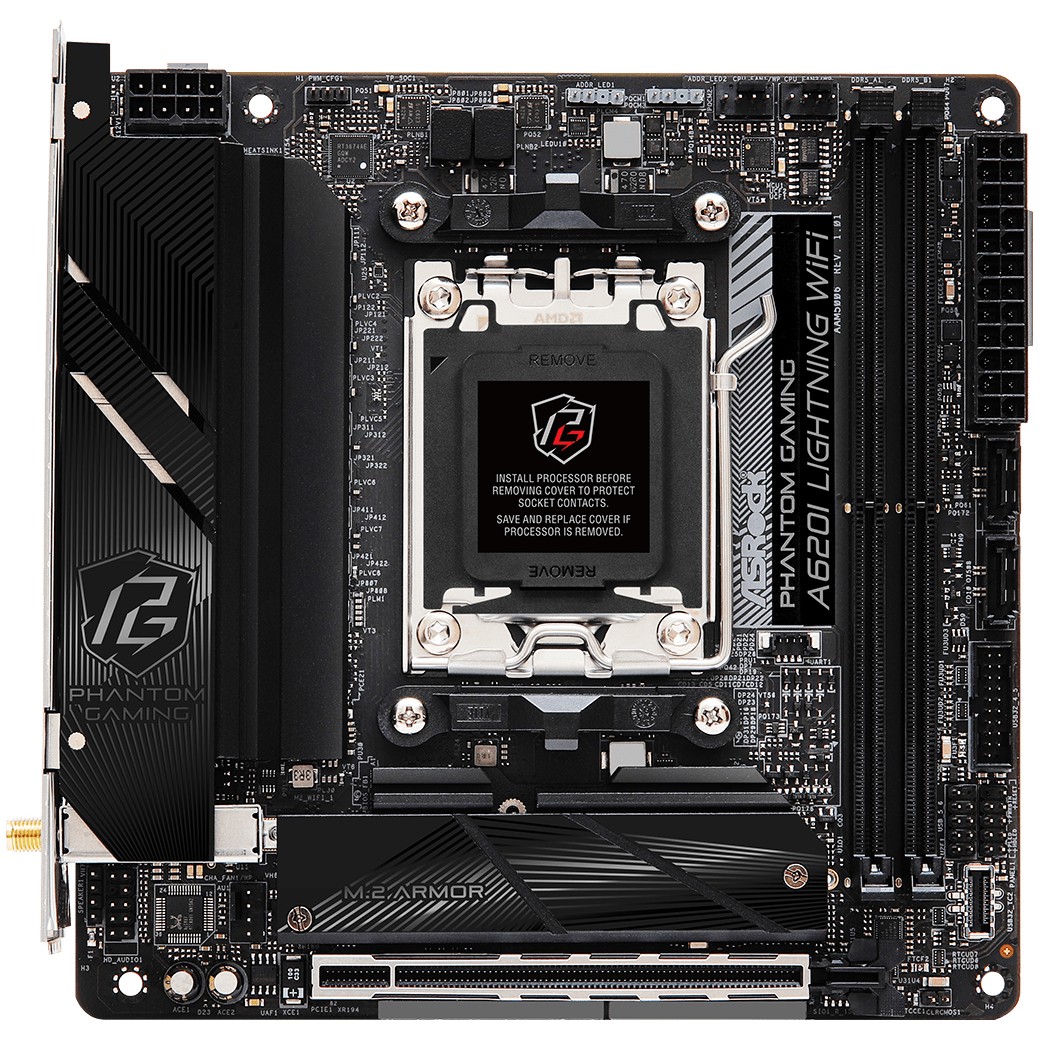 ASRock A620I Lightning WiFi AM5 mITX HDMI DDR5 retail