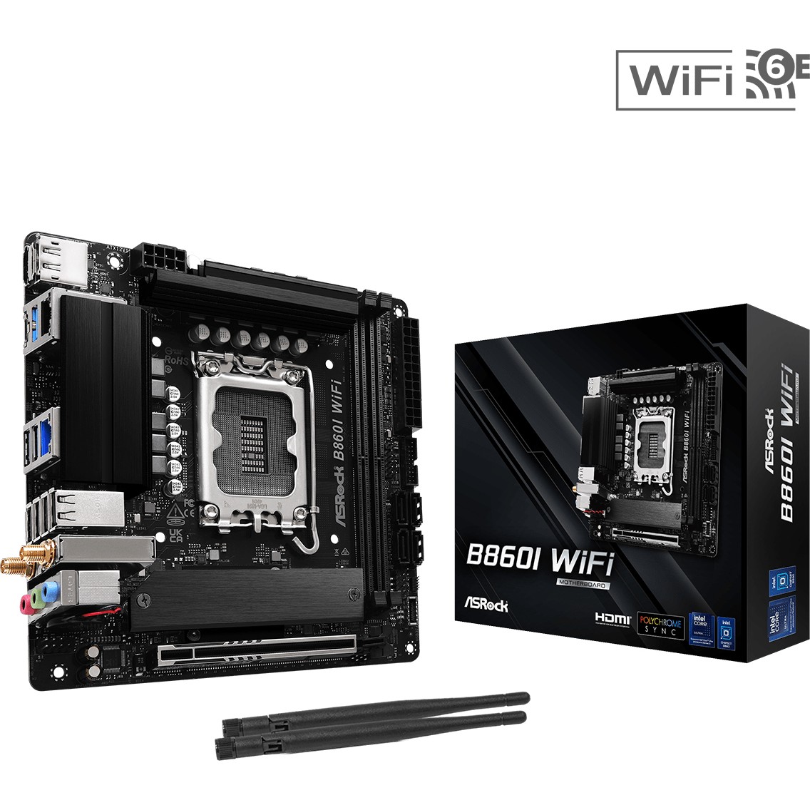 B860I WiFi 1851 mITX HDMI/DP DDR5