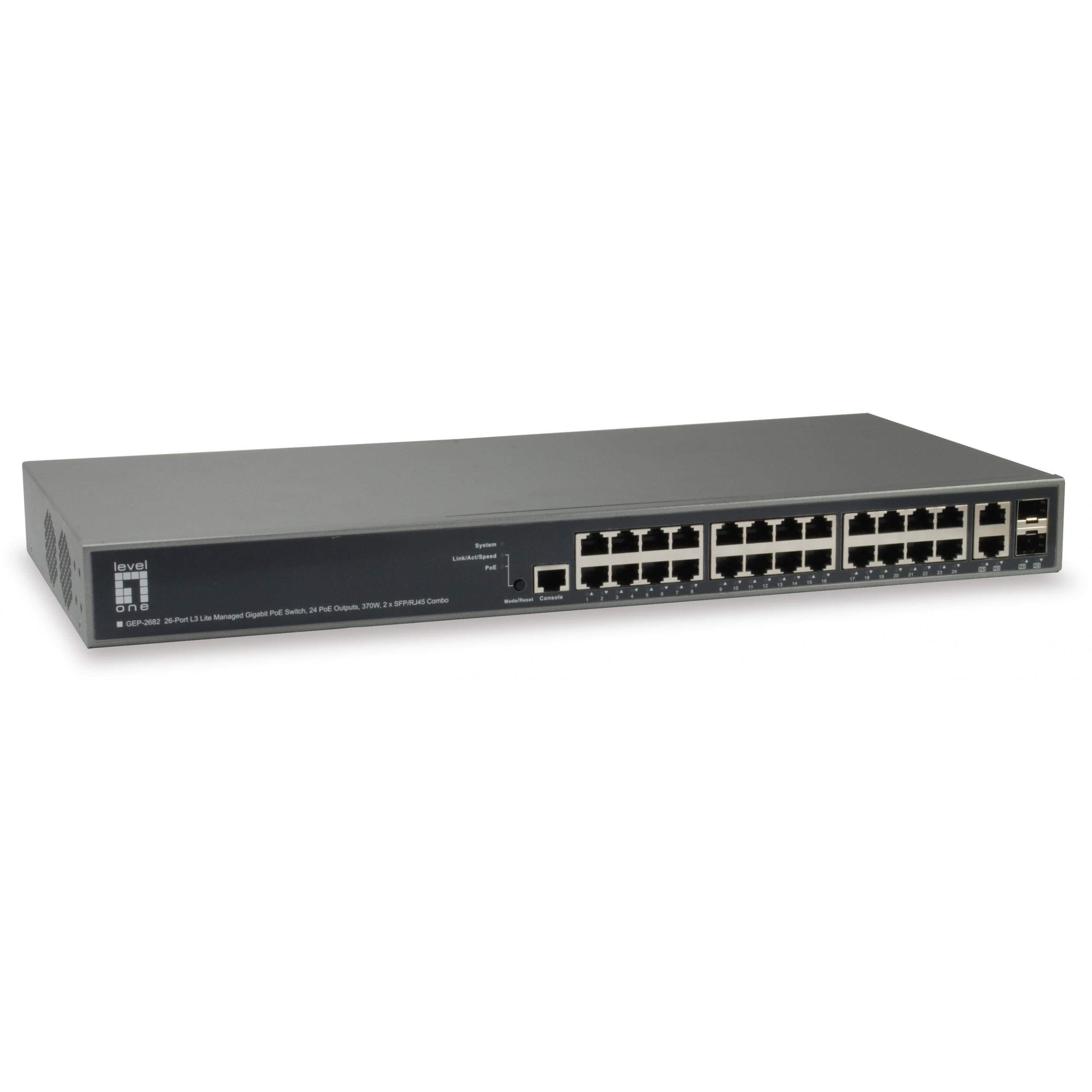 Switch 26x GE GEP-2682 2xGSFP 19