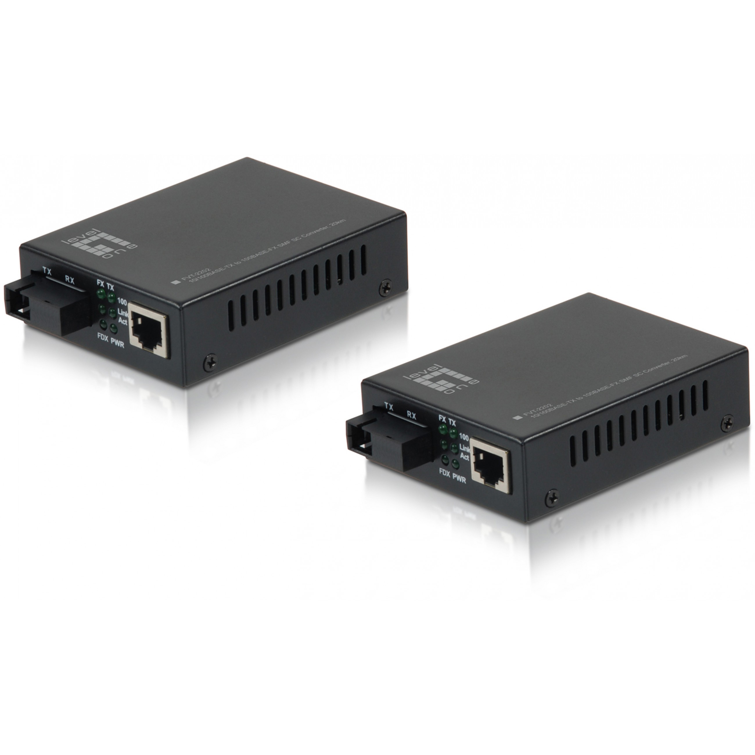Konverter FVT-2202 10/100T>1000FX BIDI SM 20km
