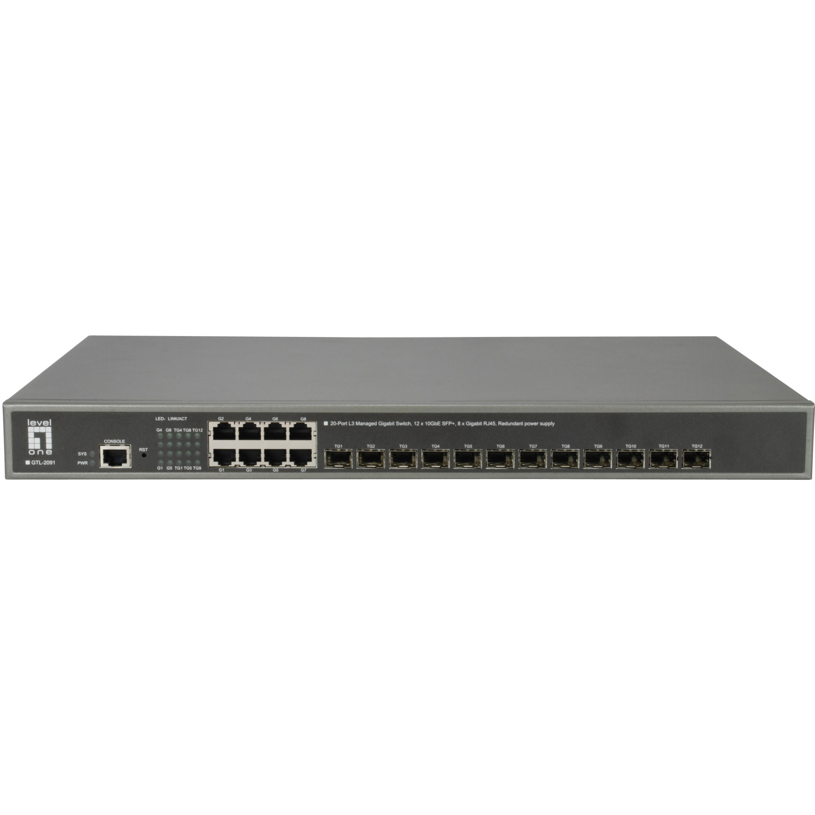 Switch 8x GE GTL-2091 12x10GSFP+19