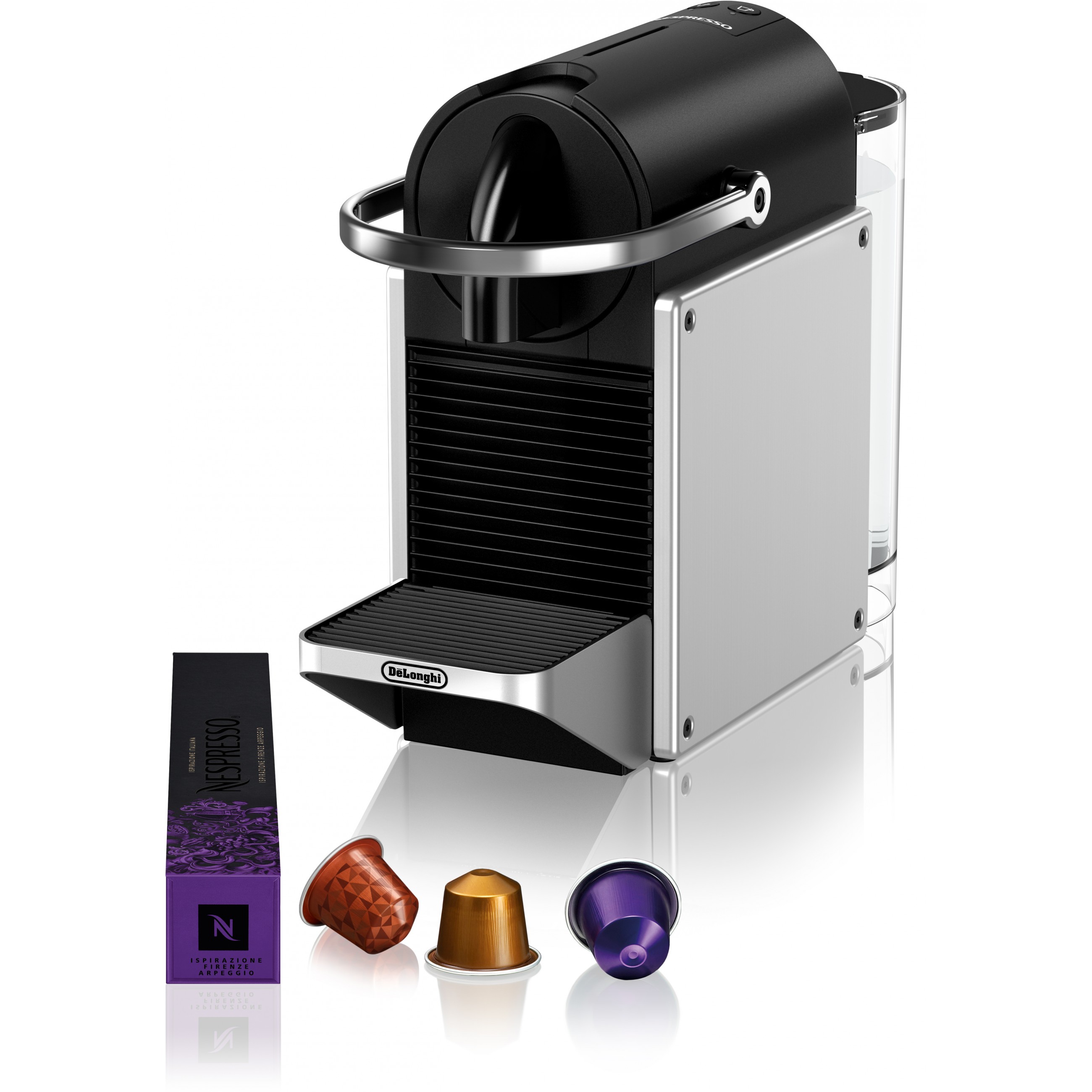 DeLonghi Kaffeemaschine Pixie EN127.S *silber/schwarz*