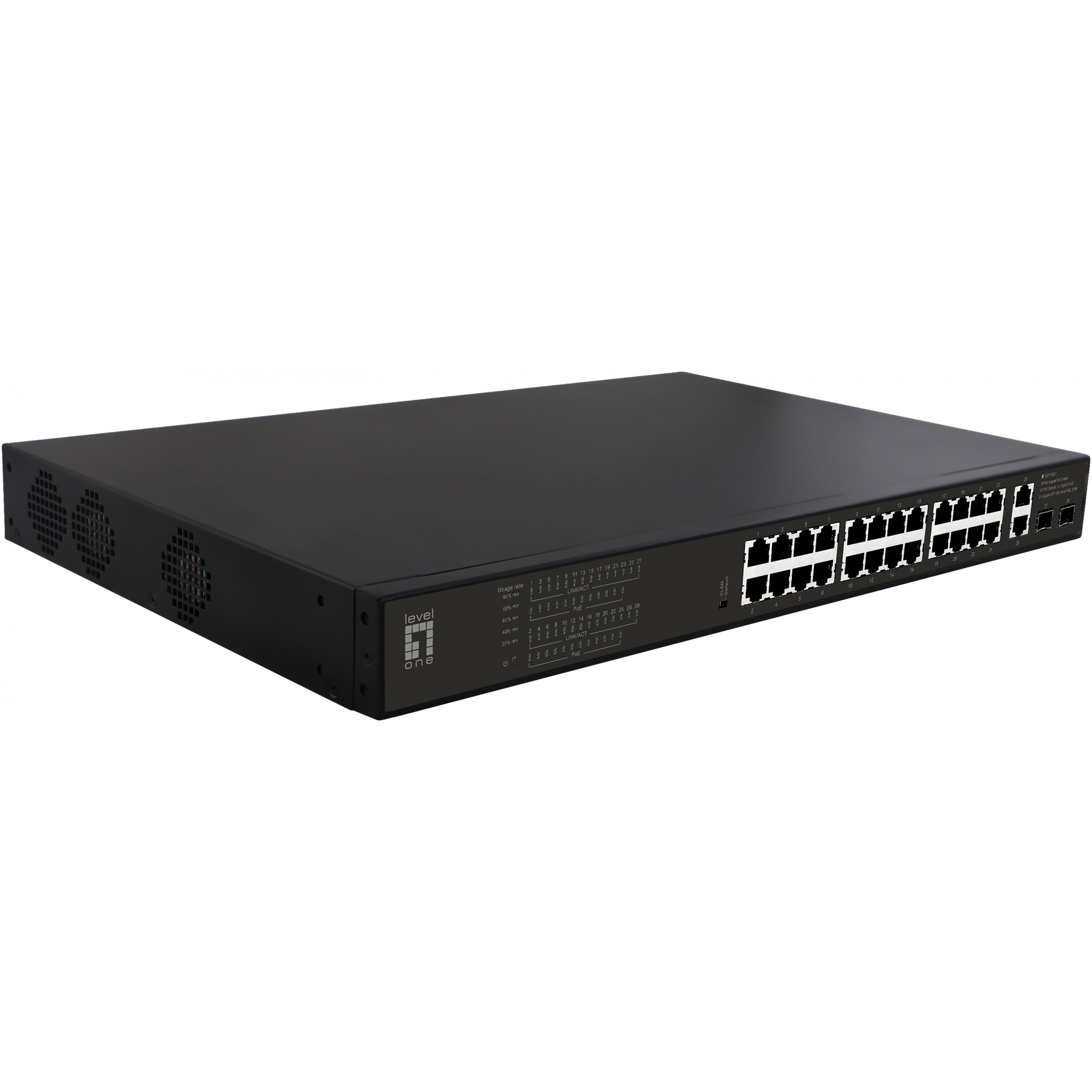 Switch 24x GE GEP-2821 2xGE 2xGSFP 19