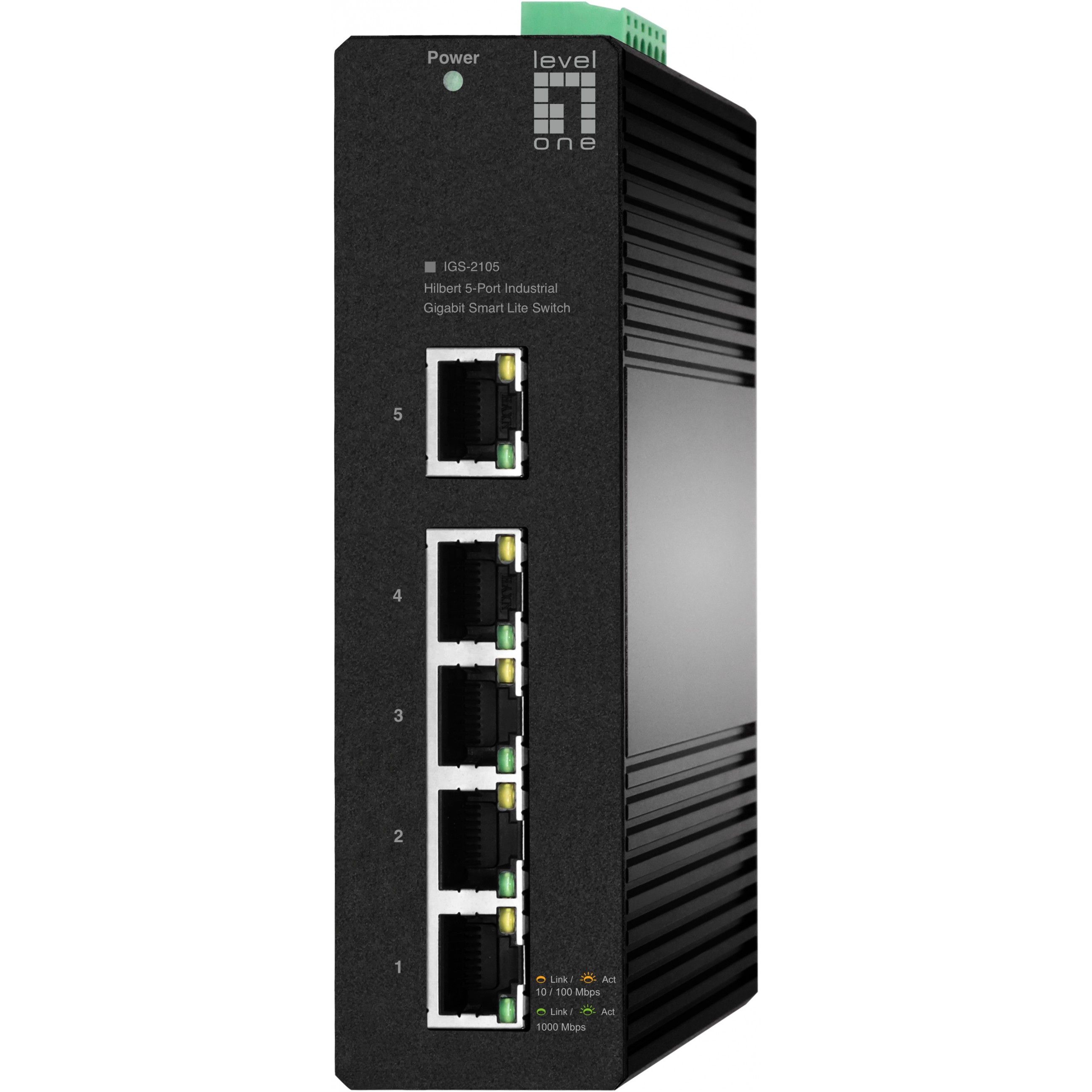 Switch 5x GE IGS-2105 1000 BASE-T RJ45 schwarz