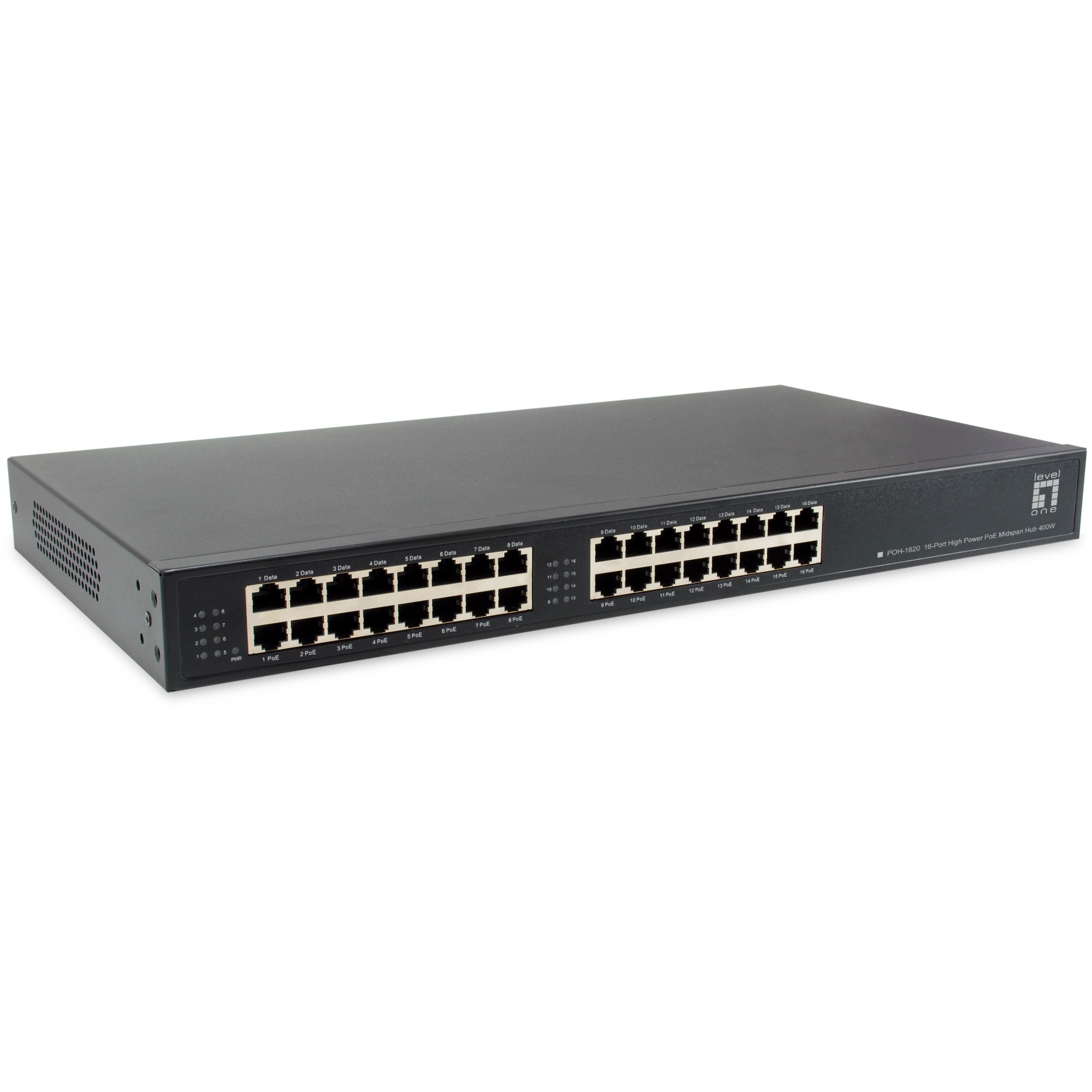 PoE-HUB POH-1620 16x GE MidSpan 19