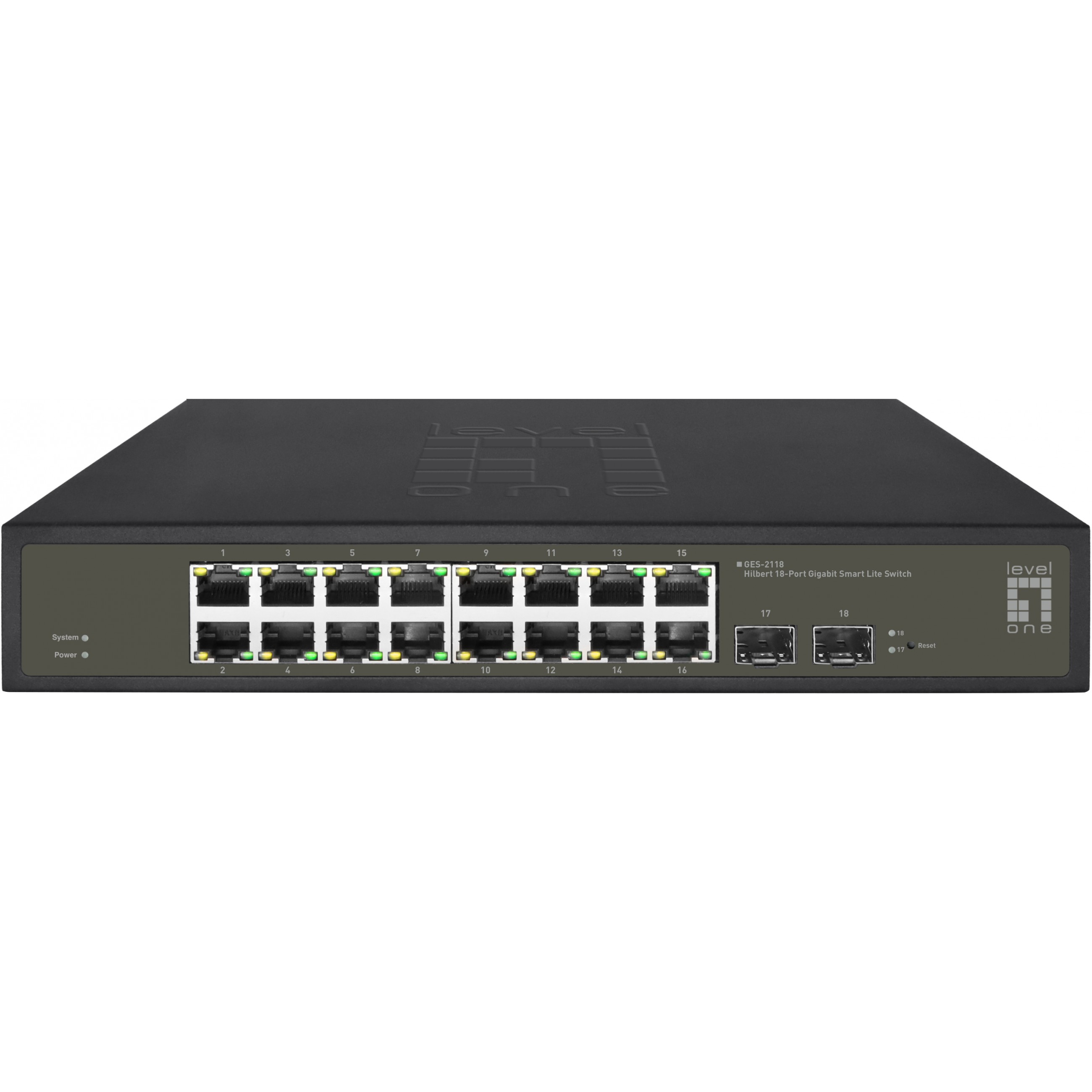 Switch 16x GE GES-2118 2xGSFP 19
