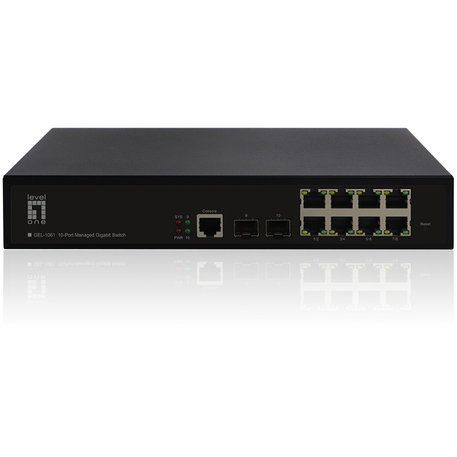 Switch 8x GE GEL-1061 2xGSFP 19