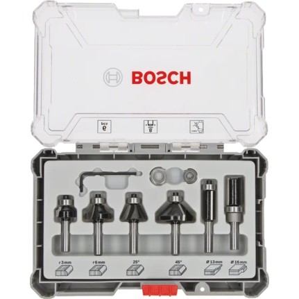 Bosch Frser-Set Trim&Edging 6tlg.
