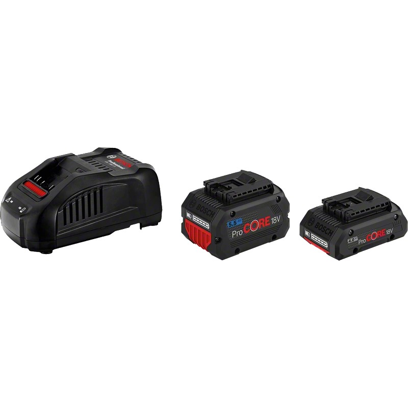 Bosch ProCORE Akku-Kit 18V 4.0 Ah + 5.5 Ah + GAL 1880 CV