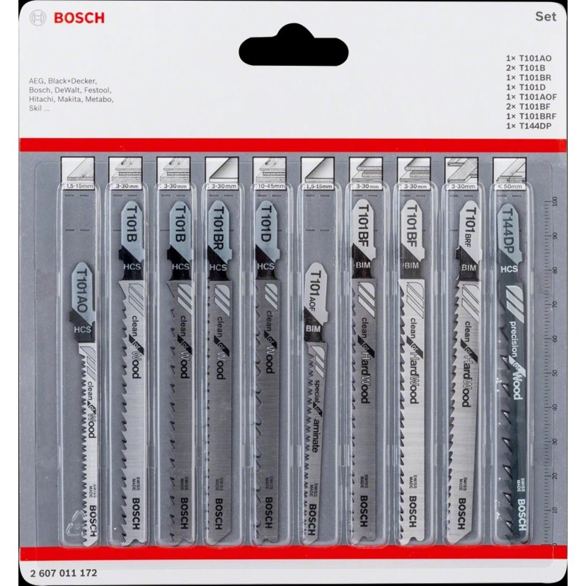 Bosch Blister Set STB 10-Stk. clean