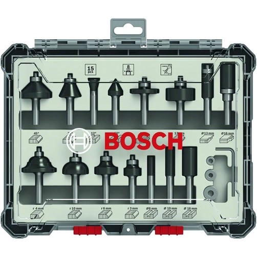 Bosch Frser-Set Mixed 15tlg.