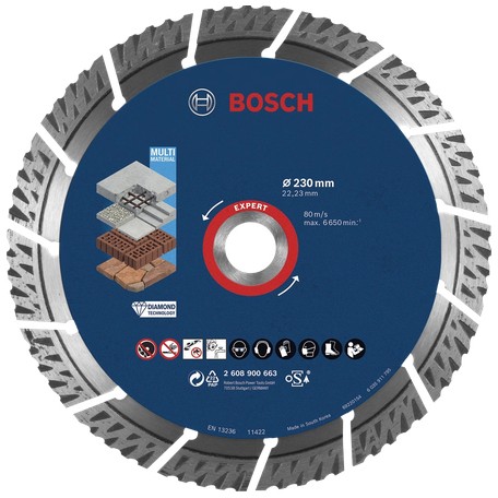 Bosch EXPERT Multi Material Diamant 230x22.23x2.4x15