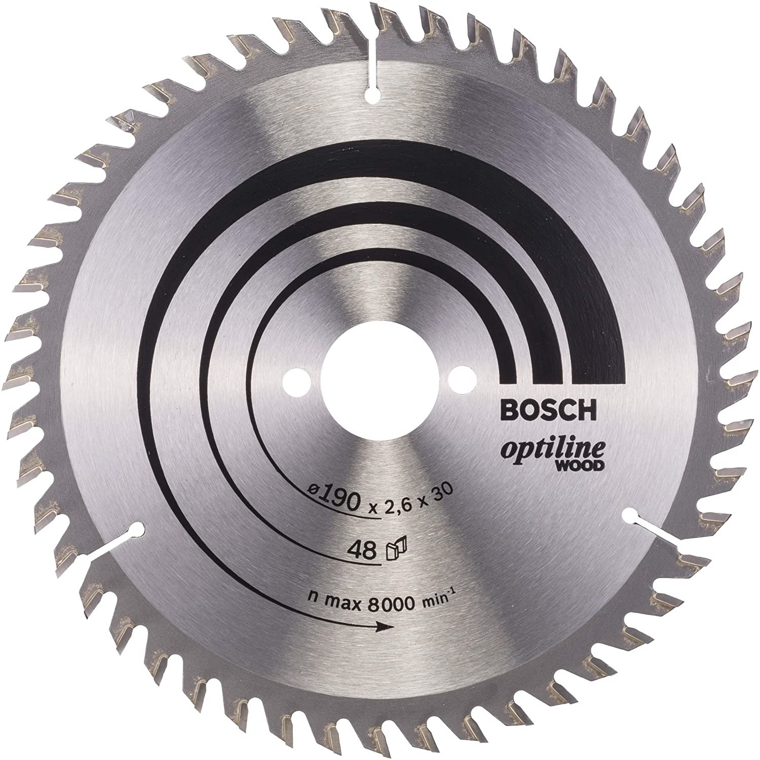 Bosch Kreissägeblatt Optiline Holz 190 x 30 48D