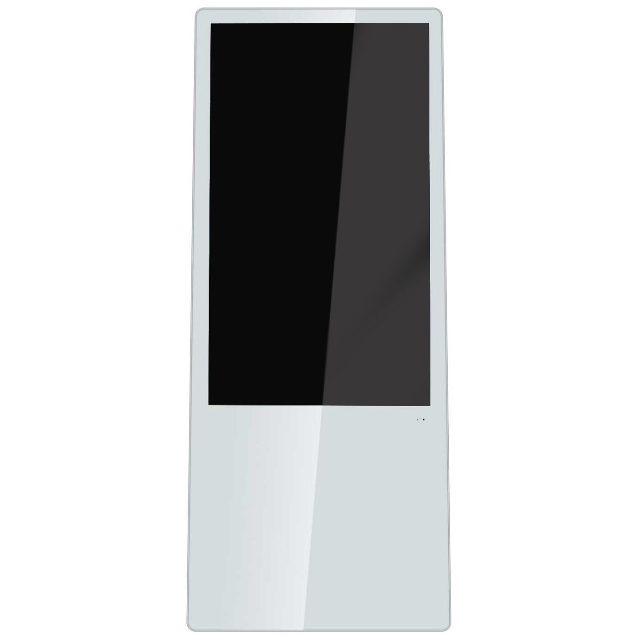 Allnet Standdisplay 43 Zoll Aufsteller mit Laufrollen. 700 Nits. HDMI. Farbe weiß