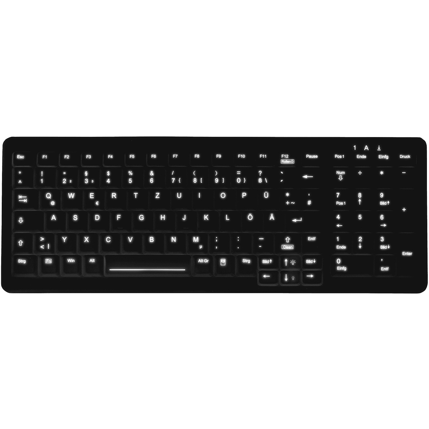 CHERRY ACTIVE KEY MTA AK-C7000 Corded DE-Layout schwarz