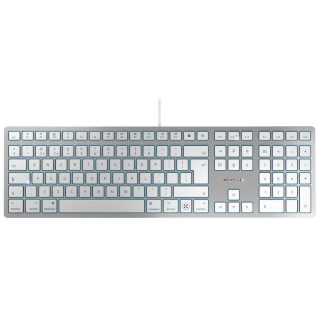 CHERRY KC 6000 C FOR MAC Corded GB-Layout silver/white