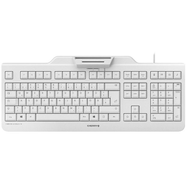 CHERRY TAS SECURE BOARD 1.0 Corded CH-Layout weiß
