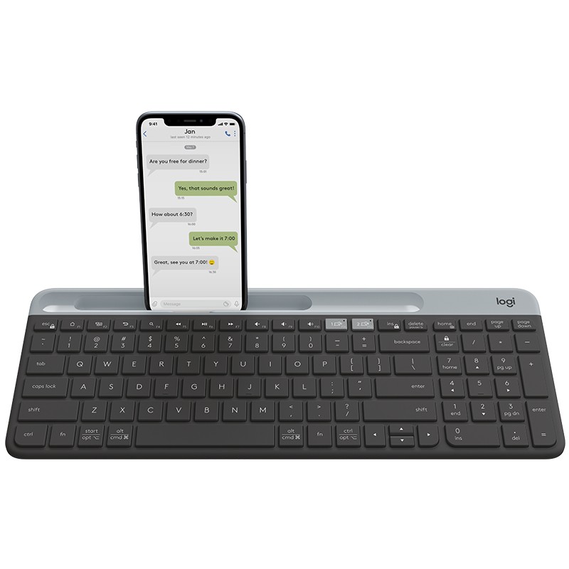 SLIM MULTI-DEVICE WRLS KEYBOARD